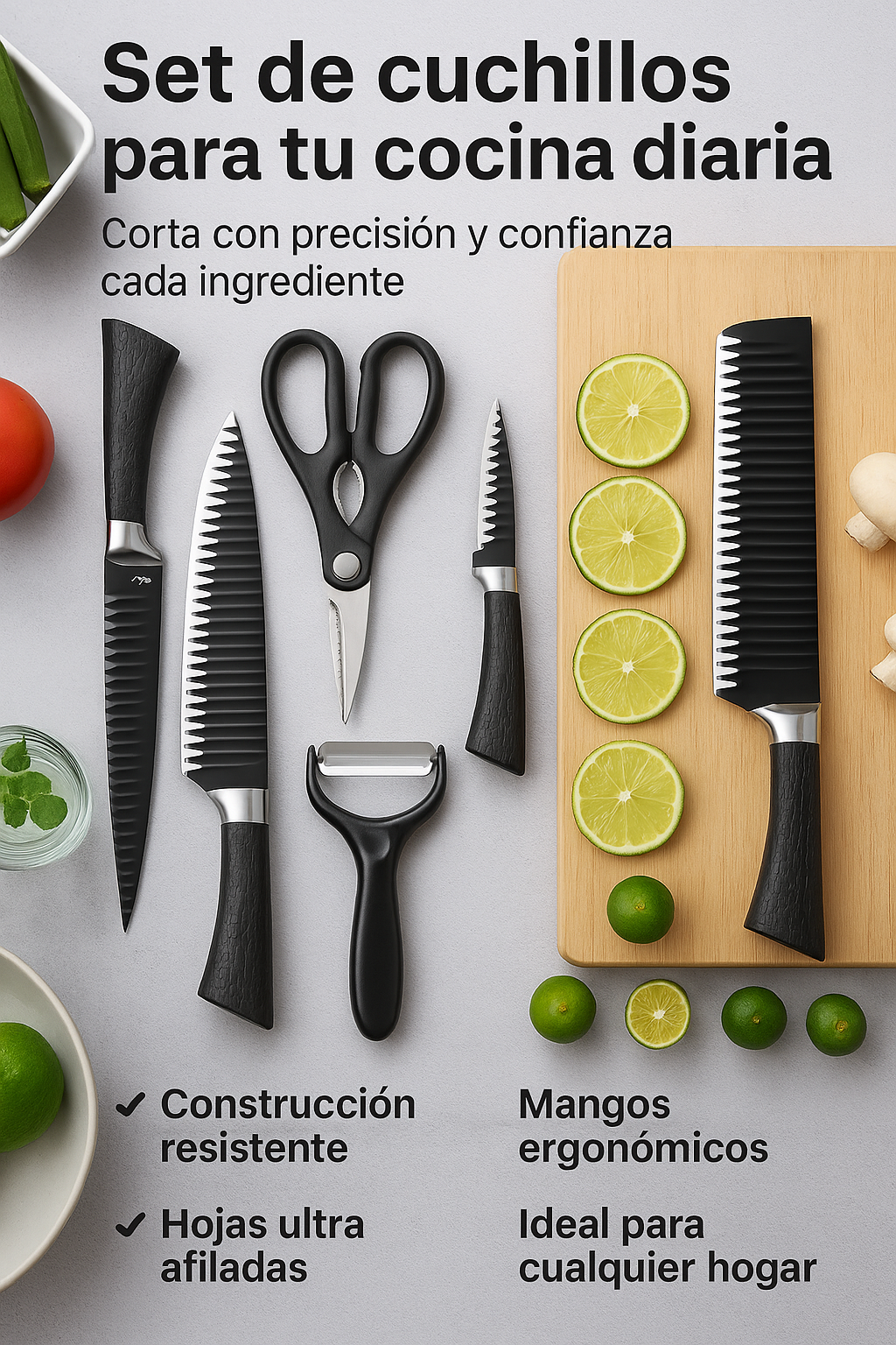 Set De Cuchillos X 6 Piezas